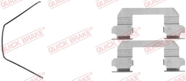 QUICK BRAKE 109-1789-1 - Комплектуючі, колодки дискового гальма avtolavka.club