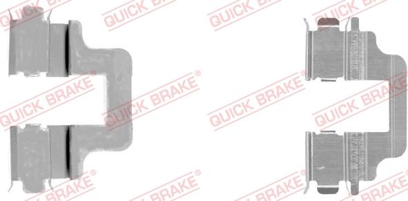 QUICK BRAKE 109-1731-1 - Комплектуючі, колодки дискового гальма avtolavka.club