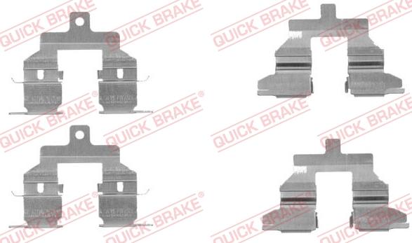 QUICK BRAKE 1091737 - Комплектуючі, колодки дискового гальма avtolavka.club