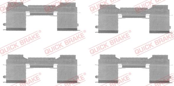 QUICK BRAKE 1091729 - Комплектуючі, колодки дискового гальма avtolavka.club