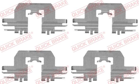 QUICK BRAKE 1091724 - Комплектуючі, колодки дискового гальма avtolavka.club