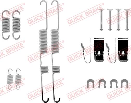 QUICK BRAKE 105-0582 - Комплектуючі, барабанний гальмівний механізм avtolavka.club