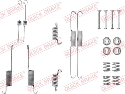 QUICK BRAKE 105-0615 - Комплектуючі, барабанний гальмівний механізм avtolavka.club