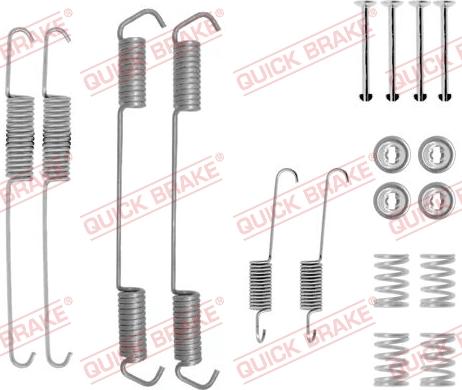 QUICK BRAKE 1050689 - Комплектуючі, барабанний гальмівний механізм avtolavka.club