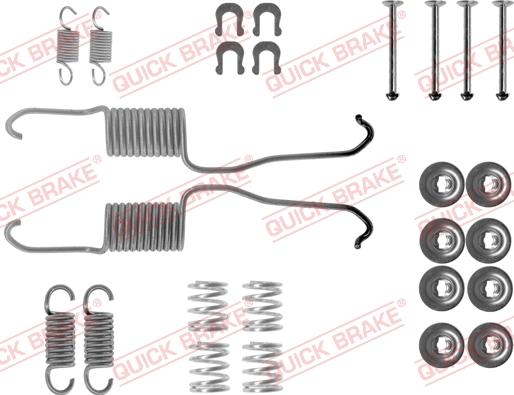 QUICK BRAKE 105-0684 - Комплектуючі, барабанний гальмівний механізм avtolavka.club