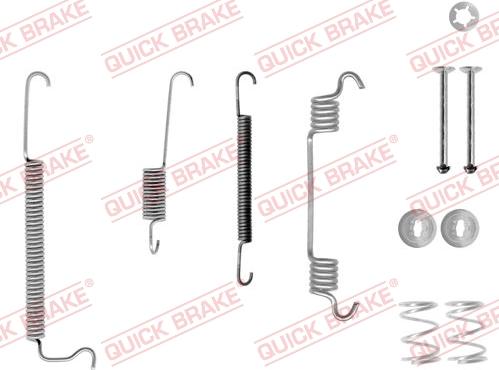 QUICK BRAKE 105-0629X-1 - Комплектуючі, барабанний гальмівний механізм avtolavka.club