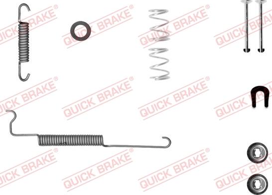 QUICK BRAKE 105-0049-1 - Комплектуючі, барабанний гальмівний механізм avtolavka.club