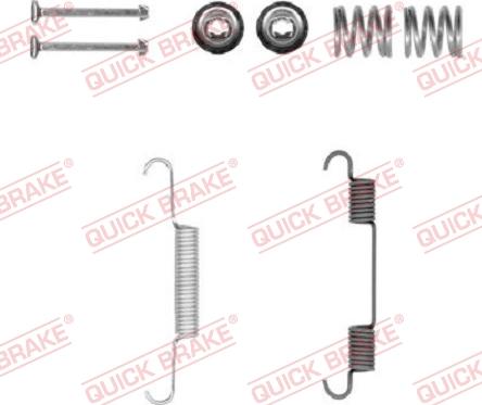 QUICK BRAKE 105-0897-1 - Комплектуючі, гальмівна система avtolavka.club