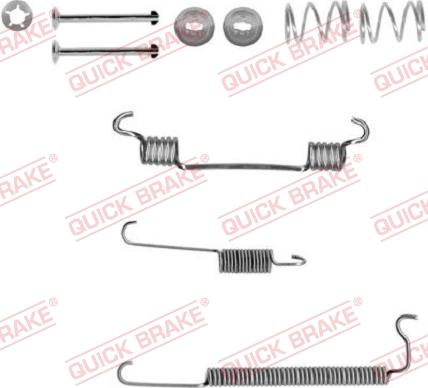 QUICK BRAKE 105-0849-1 - Комплектуючі, барабанний гальмівний механізм avtolavka.club