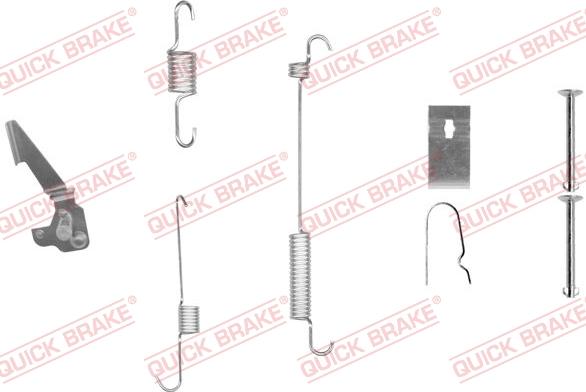 QUICK BRAKE 105-0846X-1R - Комплектуючі, барабанний гальмівний механізм avtolavka.club