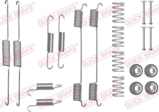 QUICK BRAKE 1050861 - Комплектуючі, барабанний гальмівний механізм avtolavka.club