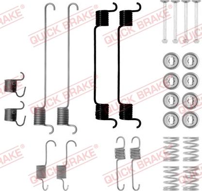 QUICK BRAKE 1050802 - Комплектуючі, барабанний гальмівний механізм avtolavka.club