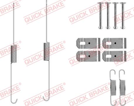 QUICK BRAKE 105-0888 - Комплектуючі, барабанний гальмівний механізм avtolavka.club