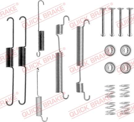 QUICK BRAKE 105-0824 - Комплектуючі, барабанний гальмівний механізм avtolavka.club