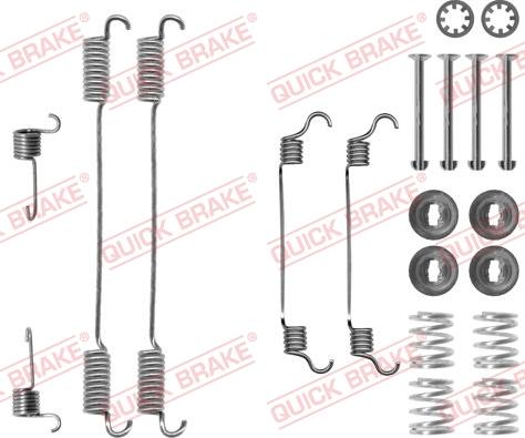 QUICK BRAKE 105-0740 - Комплектуючі, барабанний гальмівний механізм avtolavka.club