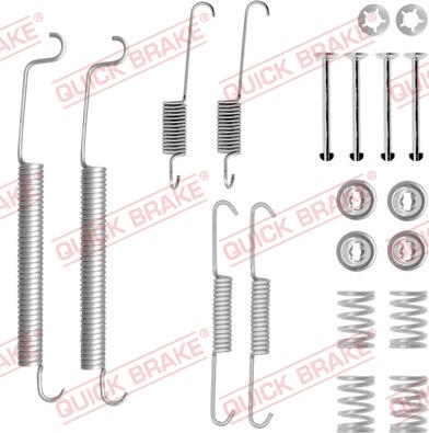 QUICK BRAKE 1050756 - Комплектуючі, барабанний гальмівний механізм avtolavka.club