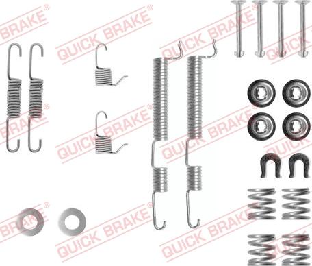 QUICK BRAKE 1050765 - Комплектуючі, барабанний гальмівний механізм avtolavka.club