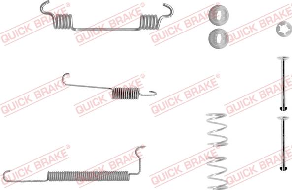 QUICK BRAKE 105-0710-1 - Комплектуючі, барабанний гальмівний механізм avtolavka.club