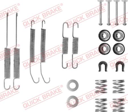 QUICK BRAKE 1050718 - Комплектуючі, барабанний гальмівний механізм avtolavka.club