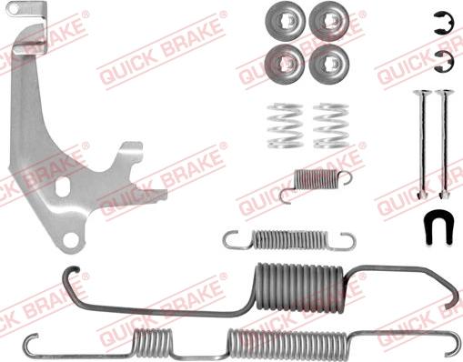 QUICK BRAKE 105-0730X-1L - Комплектуючі, барабанний гальмівний механізм avtolavka.club