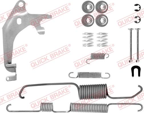 QUICK BRAKE 105-0730X-1R - Комплектуючі, барабанний гальмівний механізм avtolavka.club