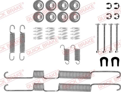 QUICK BRAKE 105-0730 - Комплектуючі, барабанний гальмівний механізм avtolavka.club