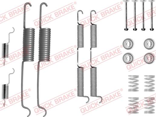 QUICK BRAKE 1050727 - Комплектуючі, барабанний гальмівний механізм avtolavka.club