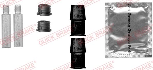 QUICK BRAKE 113-0801X - Комплект направляючої гільзи avtolavka.club