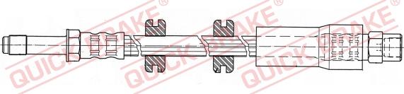 QUICK BRAKE 32.406 - Гальмівний шланг avtolavka.club