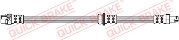 QUICK BRAKE 32.121 - Гальмівний шланг avtolavka.club