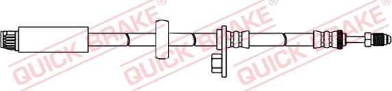 QUICK BRAKE 32.806 - Гальмівний шланг avtolavka.club