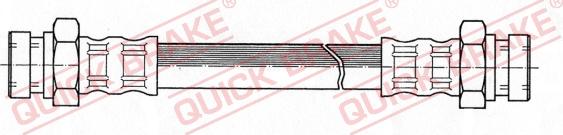 QUICK BRAKE 27.024 - Гальмівний шланг avtolavka.club