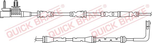 QUICK BRAKE WS 0419 A - Сигналізатор, знос гальмівних колодок avtolavka.club