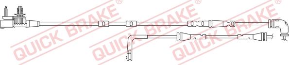 QUICK BRAKE WS 0420 A - Сигналізатор, знос гальмівних колодок avtolavka.club