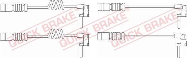 QUICK BRAKE WS 0301 A - Сигналізатор, знос гальмівних колодок avtolavka.club