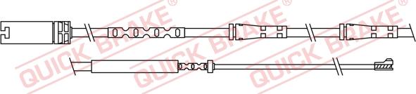 QUICK BRAKE WS 0307 B - Сигналізатор, знос гальмівних колодок avtolavka.club