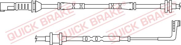 QUICK BRAKE WS 0383 A - Сигналізатор, знос гальмівних колодок avtolavka.club