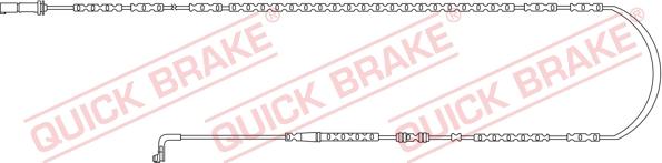 QUICK BRAKE WS 0292 B - Сигналізатор, знос гальмівних колодок avtolavka.club