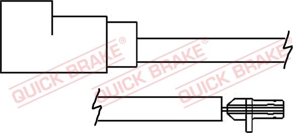 QUICK BRAKE WS 0257 A - Сигналізатор, знос гальмівних колодок avtolavka.club