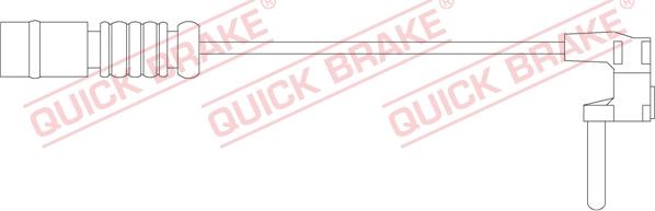 QUICK BRAKE WS 0212 A - Сигналізатор, знос гальмівних колодок avtolavka.club