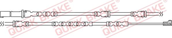 QUICK BRAKE WS 0283 A - Сигналізатор, знос гальмівних колодок avtolavka.club