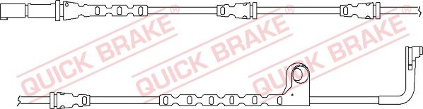 QUICK BRAKE WS 0271 B - Сигналізатор, знос гальмівних колодок avtolavka.club