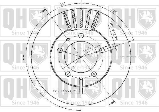 Quinton Hazell BDC4987 - Гальмівний диск avtolavka.club