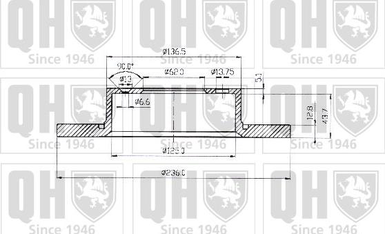 Quinton Hazell BDC4410 - Гальмівний диск avtolavka.club