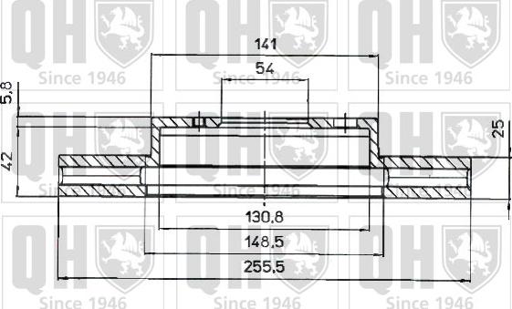 Quinton Hazell BDC4418 - Гальмівний диск avtolavka.club