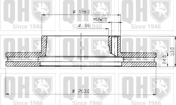 Quinton Hazell BDC4426 - Гальмівний диск avtolavka.club