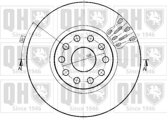 Quinton Hazell BDC4500 - Гальмівний диск avtolavka.club