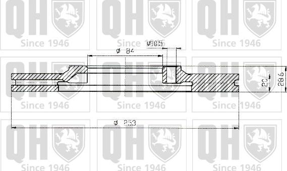 Quinton Hazell BDC4585 - Гальмівний диск avtolavka.club