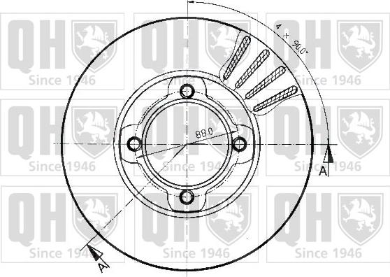 Quinton Hazell BDC4582 - Гальмівний диск avtolavka.club