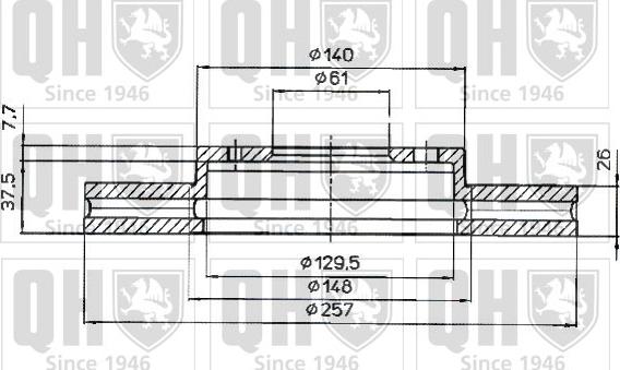 Quinton Hazell BDC4618 - Гальмівний диск avtolavka.club